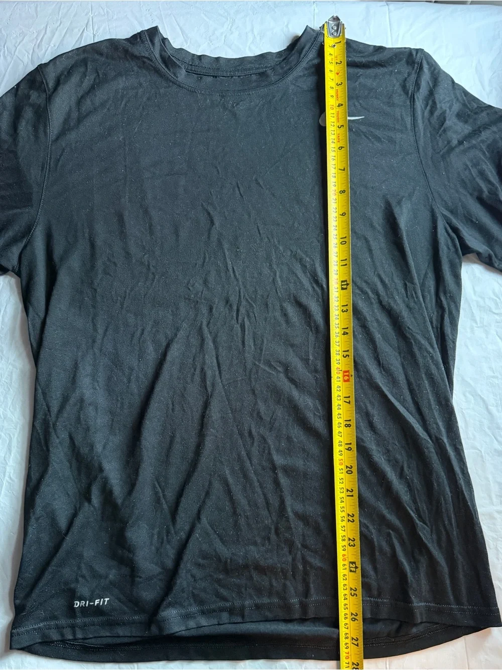Nike Dri-FIT The Nike Tee Black Athletic Training Shirt Men's Large L Swoosh - Picture 3 of 5